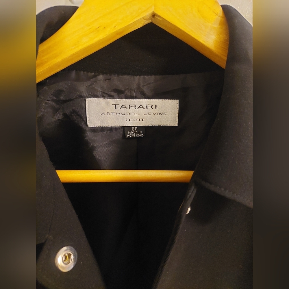 Tahari Black Blazer with Silver Accents - Picture 2 of 5
